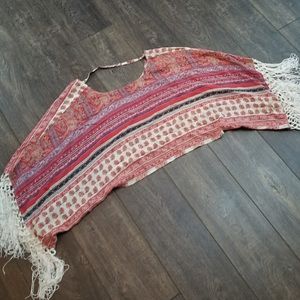 Anthropology Fringe Poncho by Hazel
